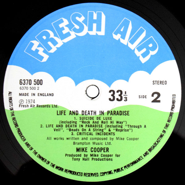 Mike Cooper : Life And Death In Paradise (LP, Album)