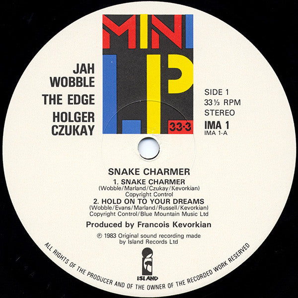 Jah Wobble, The Edge, Holger Czukay : Snake Charmer (LP, MiniAlbum)