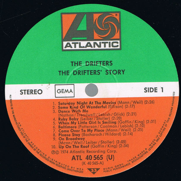 The Drifters : The Drifters' Story - 20 All-time Hits (LP, Comp)