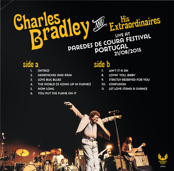 Charles Bradley And His Extraordinaires : Live At Paredes De Coura Festival Portugal August 21/08/2015 (LP, Unofficial)