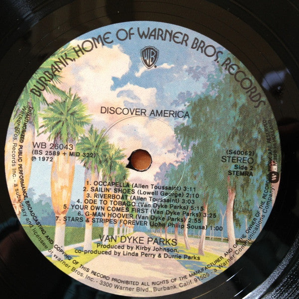 Van Dyke Parks : Discover America (LP, Album, RP)
