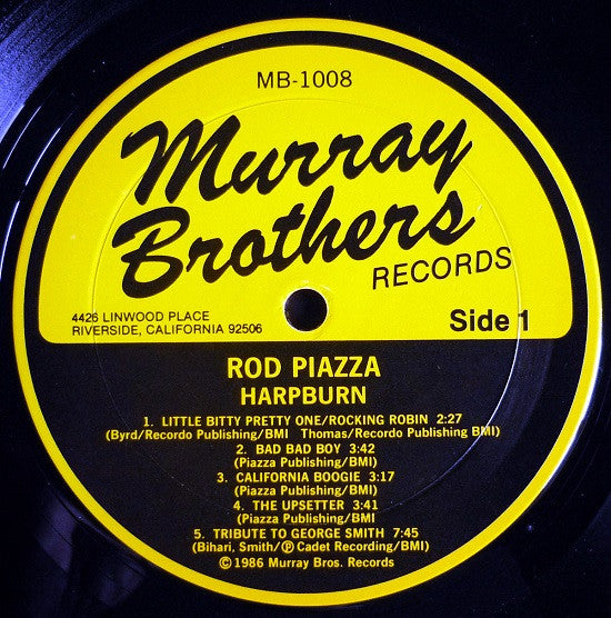 Rod Piazza : Harpburn (LP, Album)