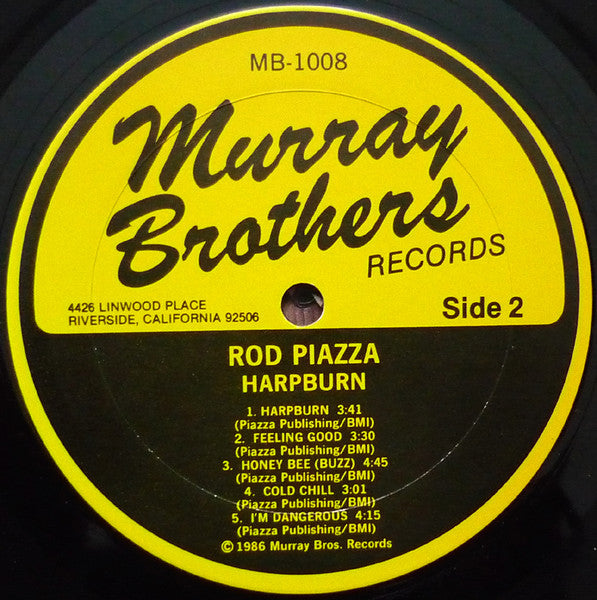 Rod Piazza : Harpburn (LP, Album)