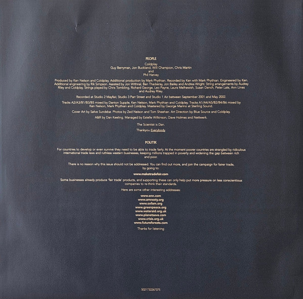 Coldplay - A Rush Of Blood To The Head (LP, Album, RE, 140) - De Platen Aap – Vinylwinkel in Brielle & online webshop voor muziekliefhebbers