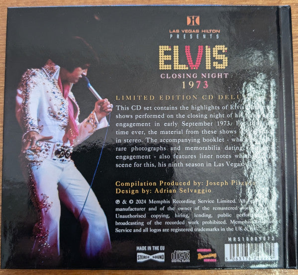 Elvis* : Las Vegas Hilton Presents Elvis Closing Night 1973 (CD, Ltd)