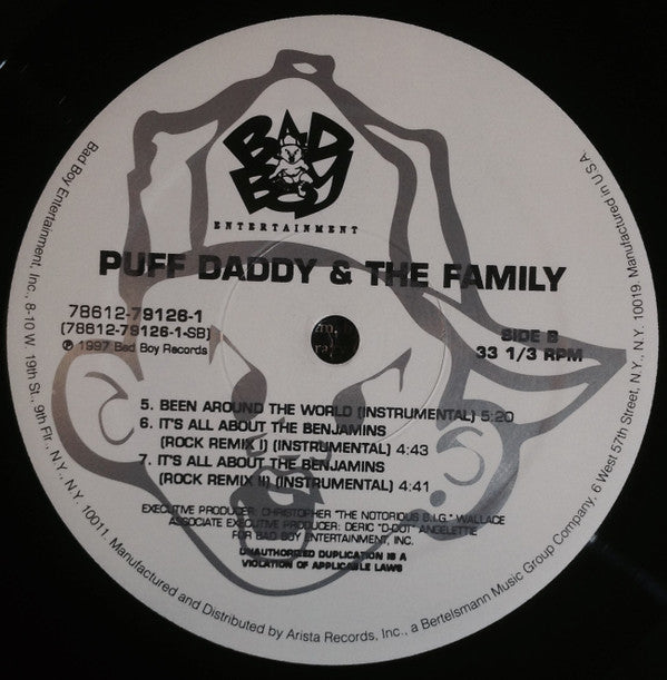 Puff Daddy & The Family Featuring Notorious B.I.G. & Mase - Been Around The World (12", Single) - De Platen Aap – Vinylwinkel in Brielle & online webshop voor muziekliefhebbers