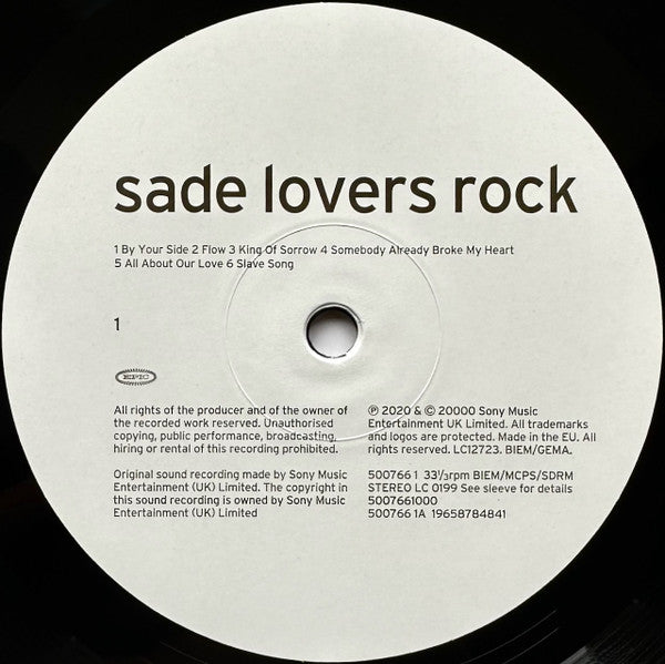 Sade : Lovers Rock (LP,Album,Reissue,Remastered)