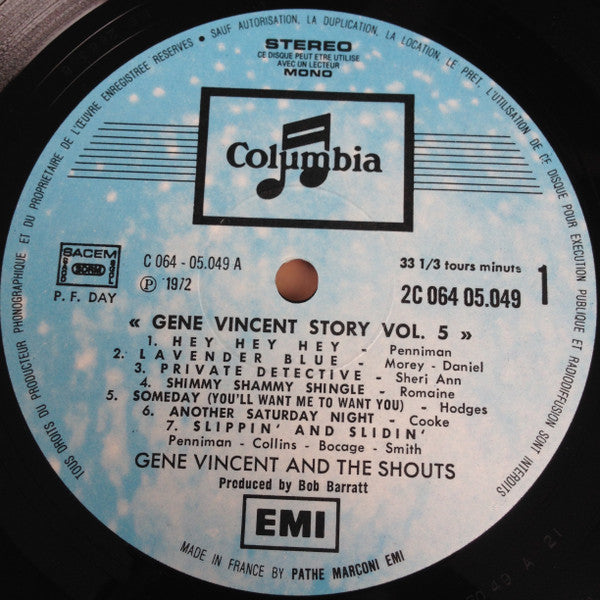 Gene Vincent And The Shouts : Gene Vincent Story Vol. 5 "1964 London" (LP, Album)
