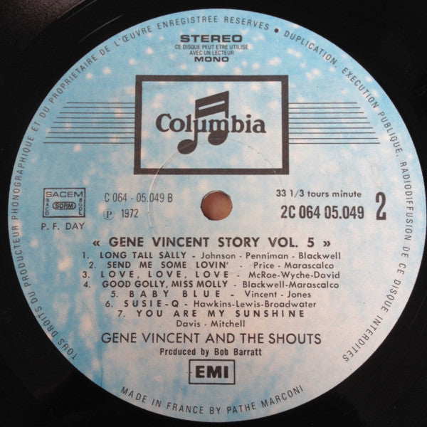 Gene Vincent And The Shouts : Gene Vincent Story Vol. 5 "1964 London" (LP, Album)