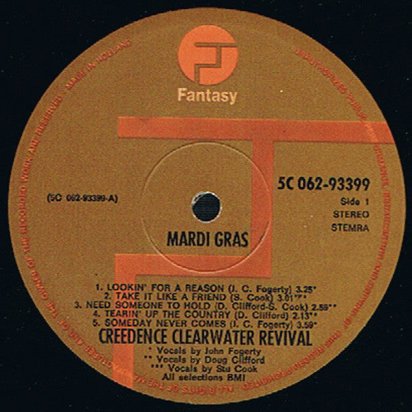 Creedence Clearwater Revival : Mardi Gras (LP, Album)