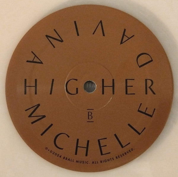 Davina Michelle : Higher (LP, Album, Whi)
