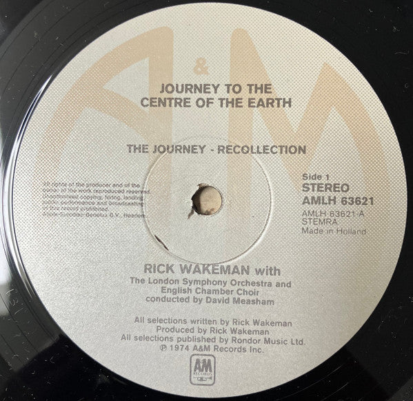 Rick Wakeman : Journey To The Centre Of The Earth (LP, Album, Gat)