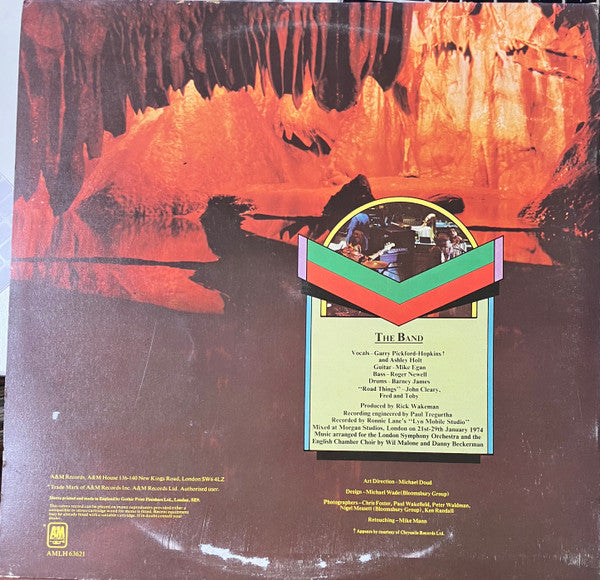 Rick Wakeman : Journey To The Centre Of The Earth (LP, Album, Gat)