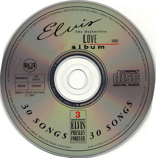 Elvis Presley - The Definitive Love Album (CD, Album, Comp) - De Platen Aap – Vinylwinkel in Brielle & online webshop voor muziekliefhebbers