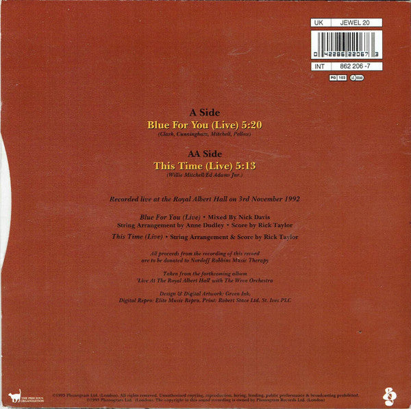 Wet Wet Wet : Blue For You / This Time (7", Single)