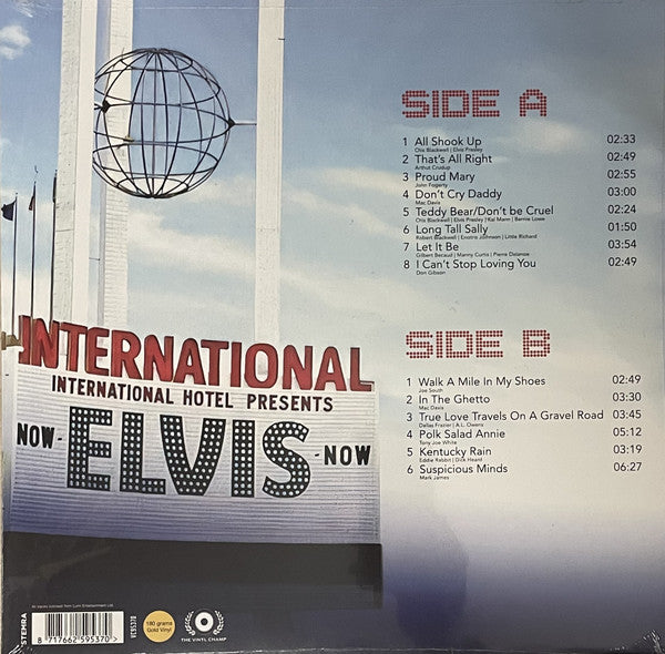 Elvis Presley - International Hotel Presents Now Elvis Live In Las Vegas 1970 (LP, Comp, Ltd, Unofficial, Gol) - De Platen Aap – Vinylwinkel in Brielle & online webshop voor muziekliefhebbers