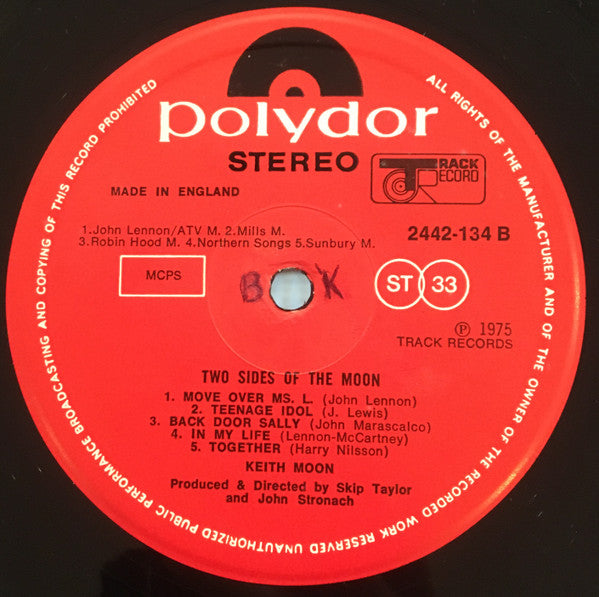 Keith Moon : Two Sides Of The Moon (LP, Album)
