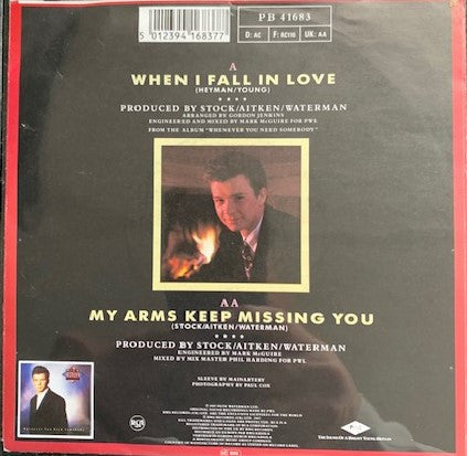 Rick Astley : My Arms Keep Missing You (7", Single, Big)