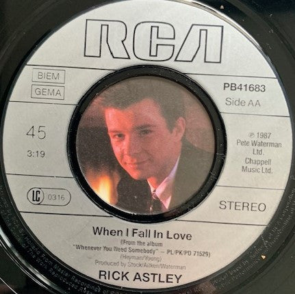Rick Astley : My Arms Keep Missing You (7", Single, Big)