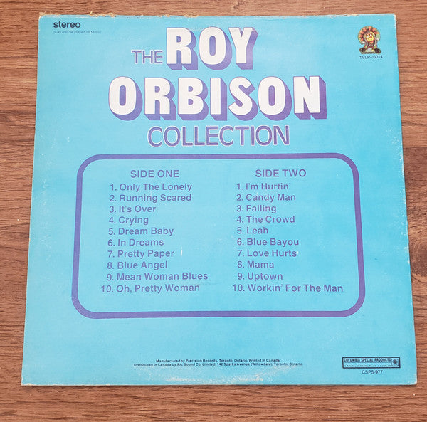 Roy Orbison : The Roy Orbison Collection 20 Original Hits (LP, Comp, Blu)