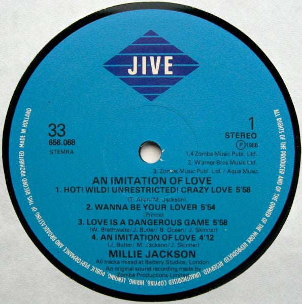 Millie Jackson : An Imitation Of Love (LP,Album)