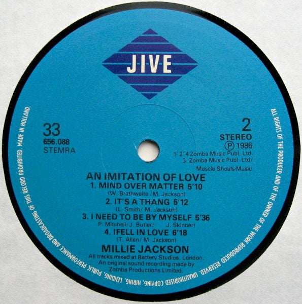 Millie Jackson : An Imitation Of Love (LP,Album)