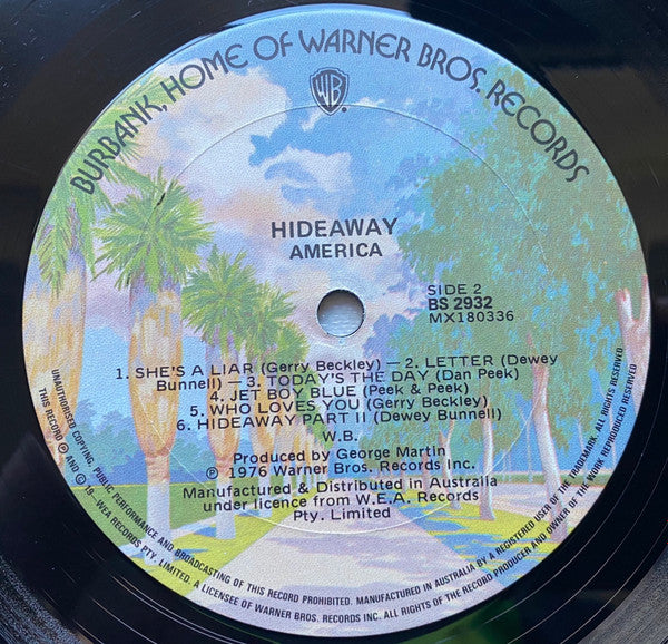 America (2) : Hideaway (LP,Album)
