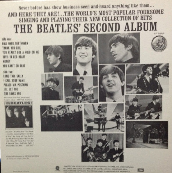 The Beatles : The Beatles' Second Album (LP, Album, RE, Pur)