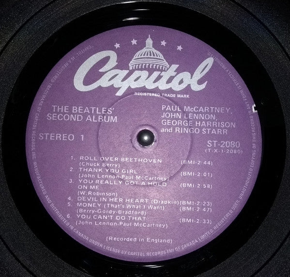 The Beatles : The Beatles' Second Album (LP, Album, RE, Pur)