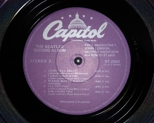 The Beatles : The Beatles' Second Album (LP, Album, RE, Pur)