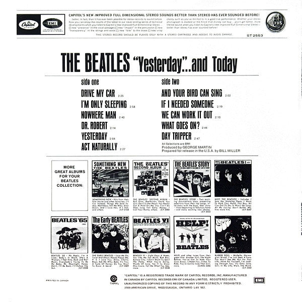 The Beatles : Yesterday And Today (LP, Album, Comp, RE)