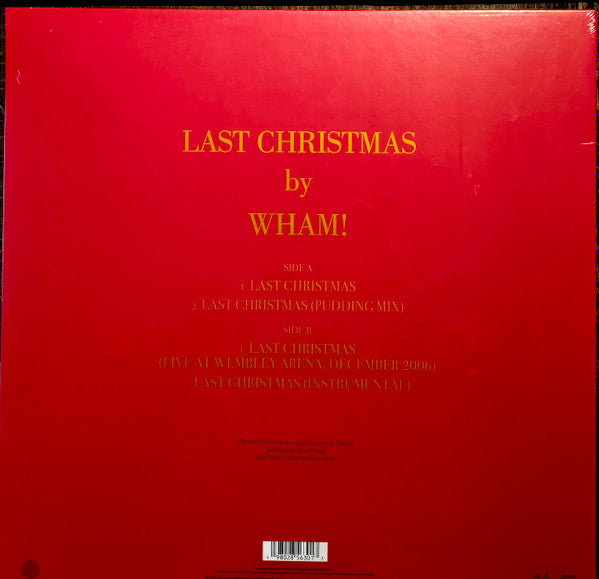 Wham! - Last Christmas (12", EP, Ltd, Pic, RE, Zoe) - De Platen Aap – Vinylwinkel in Brielle & online webshop voor muziekliefhebbers
