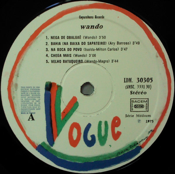 Wando : Bahia (LP, Album)