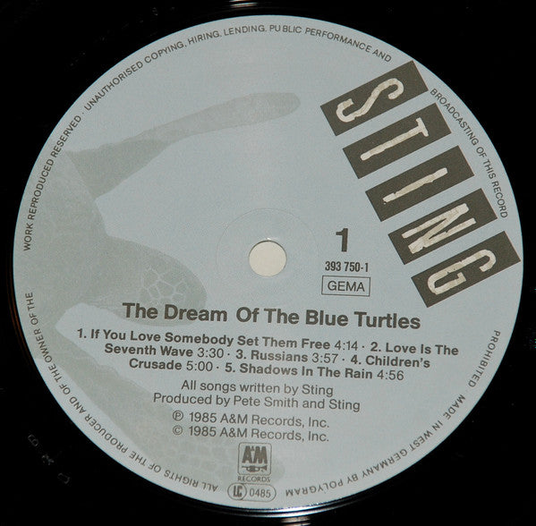 Sting : The Dream Of The Blue Turtles (LP, Album)