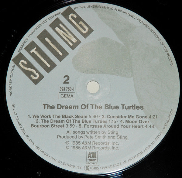 Sting : The Dream Of The Blue Turtles (LP, Album)