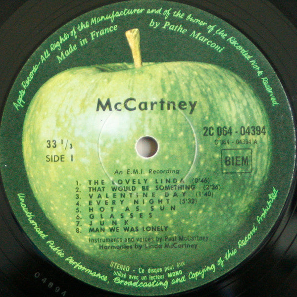 McCartney* : McCartney (LP, Album, Gat)
