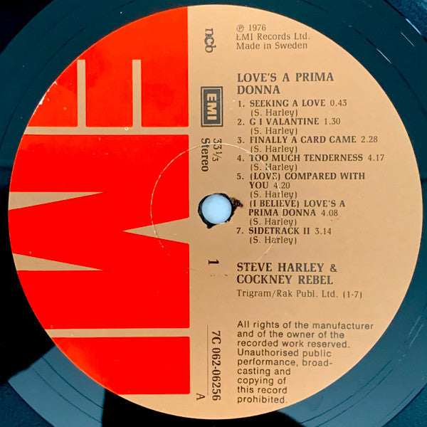 Steve Harley & Cockney Rebel : Love's A Prima Donna (LP,Album)
