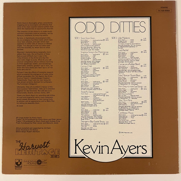Kevin Ayers : Odd Ditties (LP, Comp)