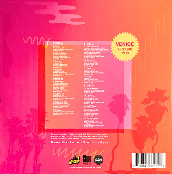 Anderson .Paak : Venice (LP,Album,Reissue)
