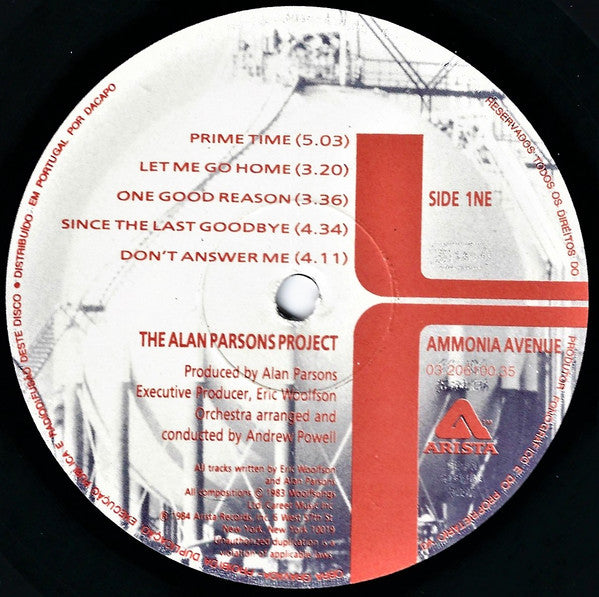 The Alan Parsons Project : Ammonia Avenue (LP, Album)