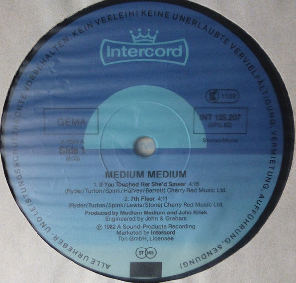 Medium Medium : Splendid Isolation (12", Single)