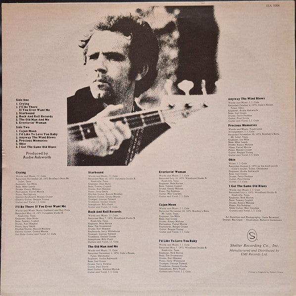 J.J. Cale : Okie (LP, Album, RE)
