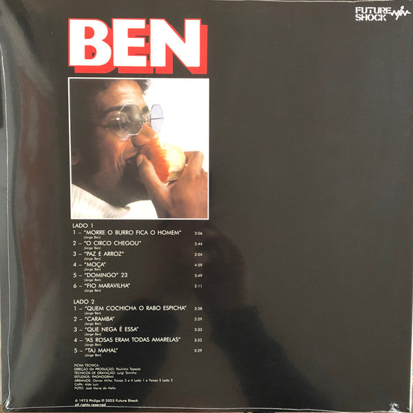 Jorge Ben - Ben (LP, Album, Ltd, RE, Unofficial, Bon) - De Platen Aap – Vinylwinkel in Brielle & online webshop voor muziekliefhebbers