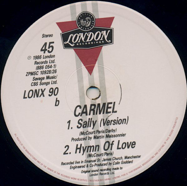 Carmel (2) : Sally (12", Single)