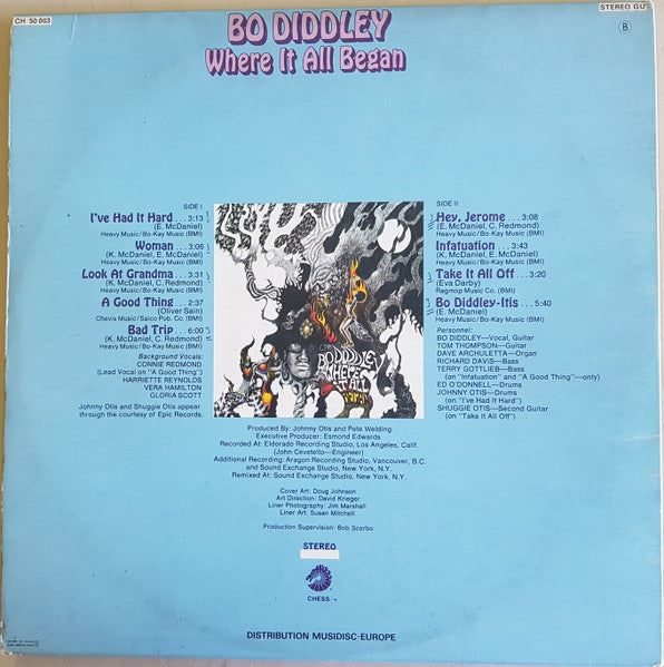 Bo Diddley : Where It All Began (LP, Album, Gat)