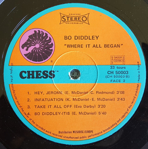 Bo Diddley : Where It All Began (LP, Album, Gat)