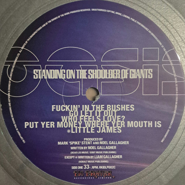 Oasis (2) : Standing On The Shoulder Of Giants (LP, Album, Ltd, RE, 25t)