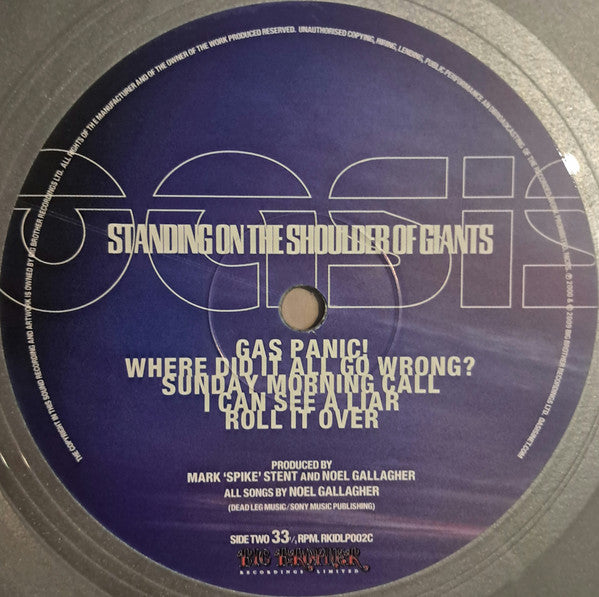 Oasis (2) : Standing On The Shoulder Of Giants (LP, Album, Ltd, RE, 25t)