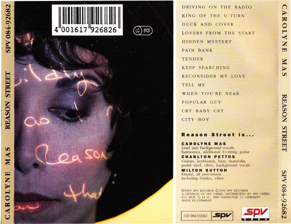Carolyne Mas : Reason Street (CD, Album)