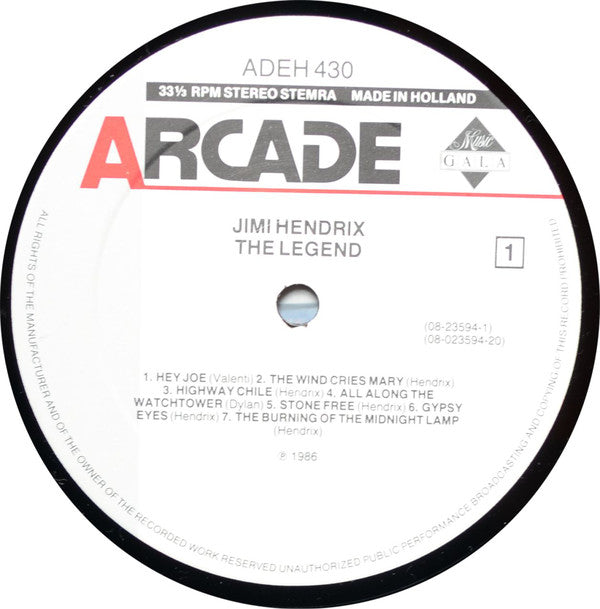 Jimi Hendrix : The Legend (LP, Comp)